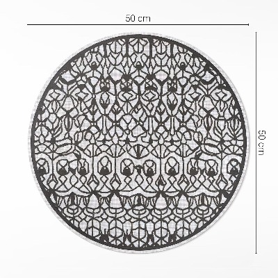 Covor rotund din vinil Compoziție abstractă cu model