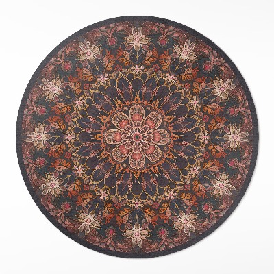 Covor rotund din vinil Decorațiuni cu model oriental cu motive vegetale