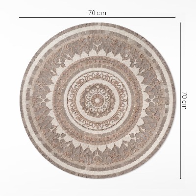 Covor rotund din vinil Ornament decorativ în stil vintage