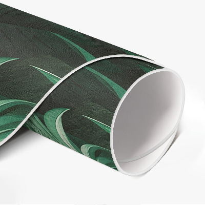 Covor rotund din vinil Frunze monstera jungla tropicală