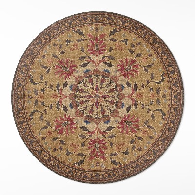 Covor rotund din vinil Motive florale subtile