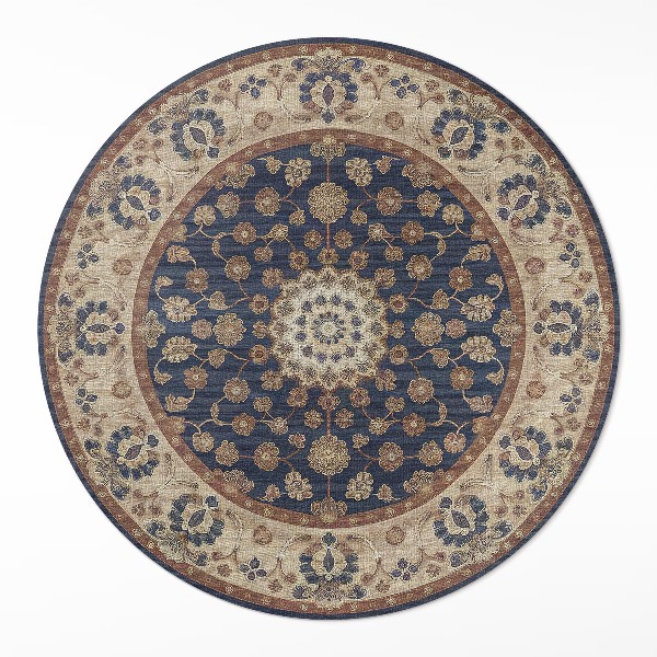 Covor rotund din vinil Geometrie orientală