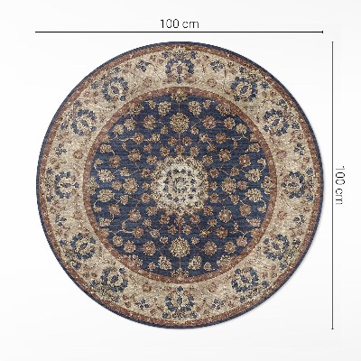 Covor rotund din vinil Geometrie orientală