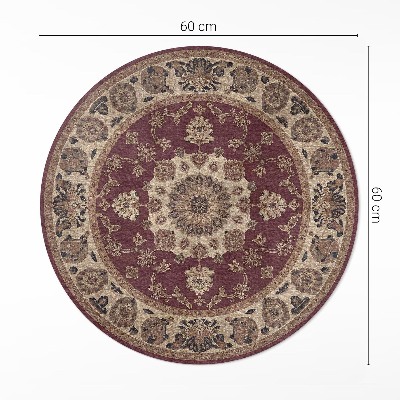 Covor rotund din vinil Armonie persană elegantă