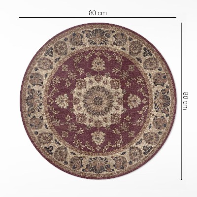 Covor rotund din vinil Armonie persană elegantă