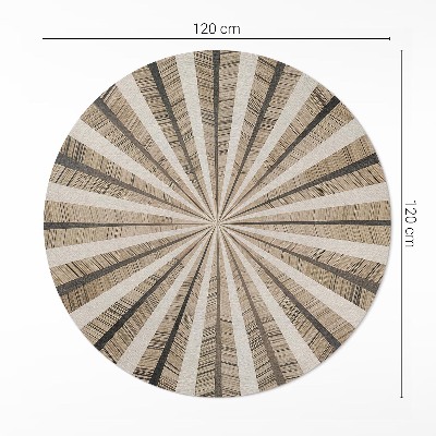 Covor rotund din vinil Geometrie de nisip