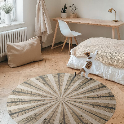 Covor rotund din vinil Geometrie de nisip