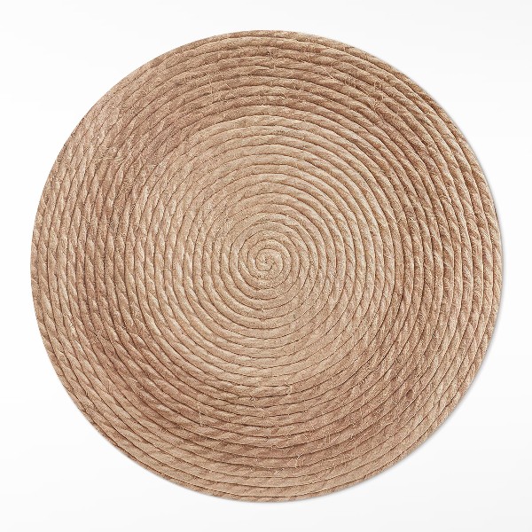 Covor rotund din vinil Linii înșirate în stil minimalist
