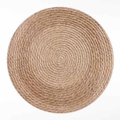 Covor rotund din vinil Linii înșirate în stil minimalist