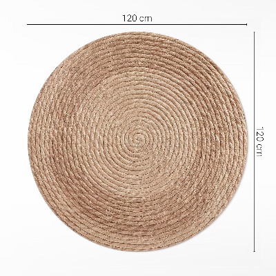 Covor rotund din vinil Linii înșirate în stil minimalist
