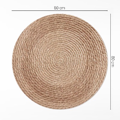 Covor rotund din vinil Linii înșirate în stil minimalist