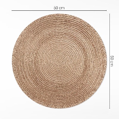 Covor rotund din vinil Geometrie înșirată