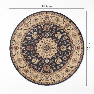 Covor rotund din vinil Reminiscență botanică