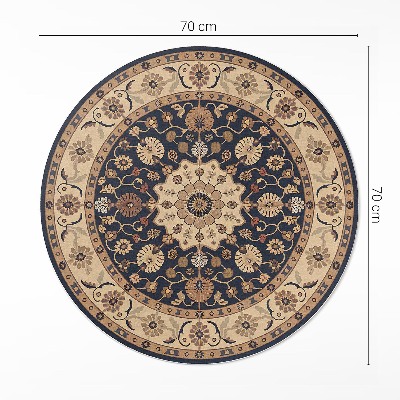 Covor rotund din vinil Reminiscență botanică