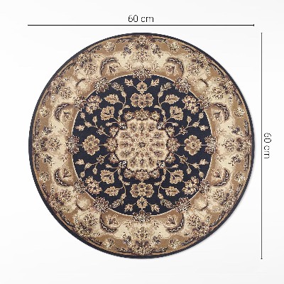 Covor rotund din vinil Compoziție florală persană