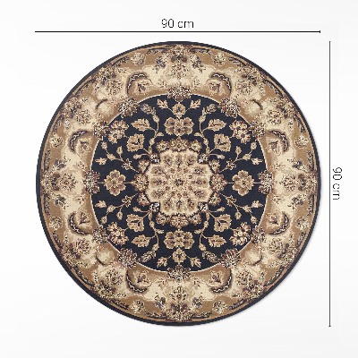 Covor rotund din vinil Compoziție florală persană