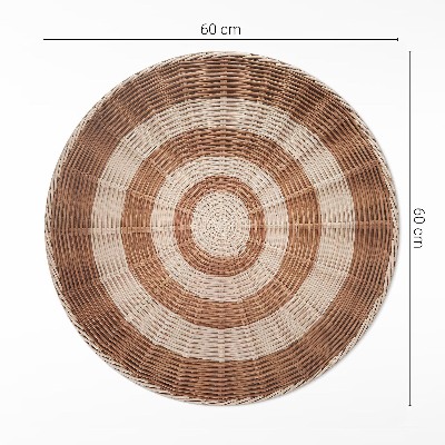 Covor rotund din vinil Coș din răchită