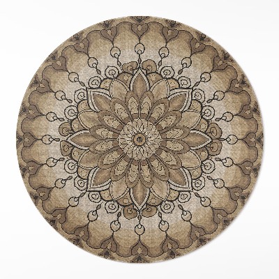 Covor rotund din vinil Modele mandala simetrice