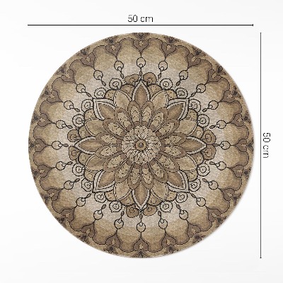 Covor rotund din vinil Modele mandala simetrice