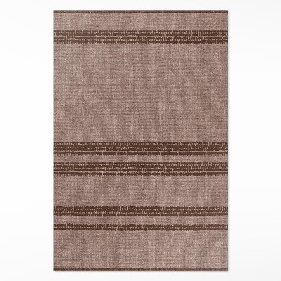Covor de vinil acasă Maro în liniile țesăturii de imitație boho