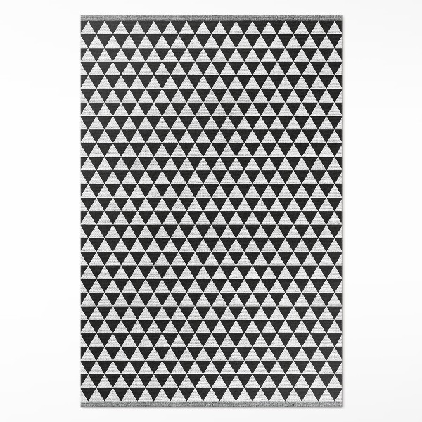 Covor interior din vinil Model geometric triunghiuri imitație țesătură
