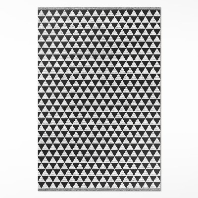 Covor interior din vinil Model geometric triunghiuri imitație țesătură
