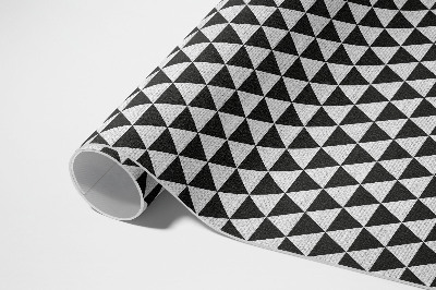 Covor interior din vinil Model geometric triunghiuri imitație țesătură