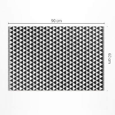 Covor interior din vinil Model geometric triunghiuri imitație țesătură