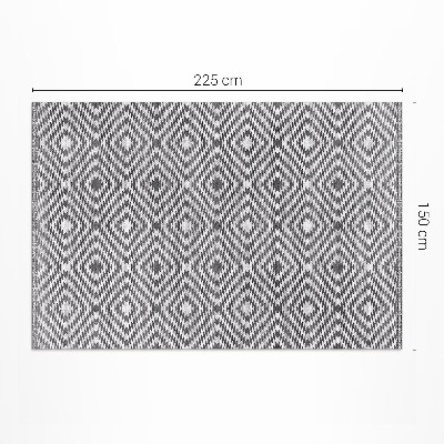 Covor de vinil Model geometric turcesc imitație țesătură