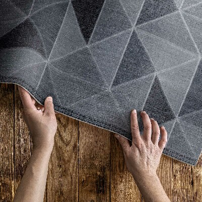 Covor de vinil acasă Abstracție geometrică imitare țesătură