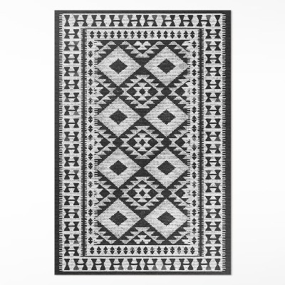 Covor de vinil acasă Imitație de țesătură cu model retro vintage
