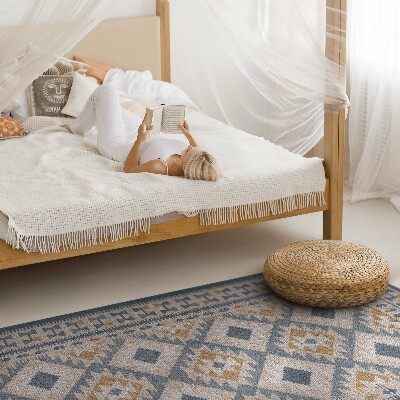 Covor interior din vinil Design retro decorativ imitație țesătură
