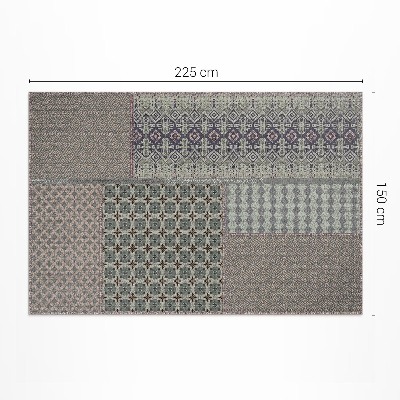 Covor de vinil acasă Stil aztec imitație țesătură decorată