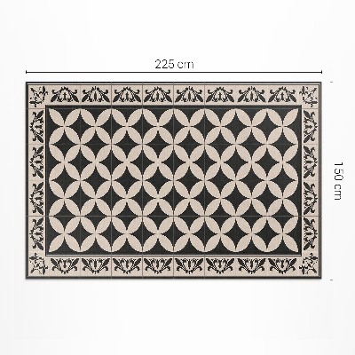 Covor interior din vinil Mozaic elegant cu țiglă spaniolă