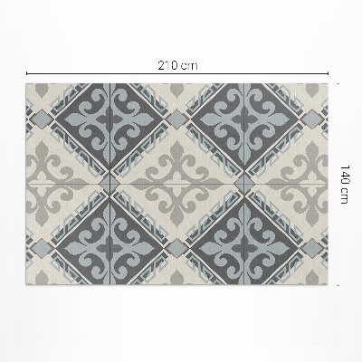 Covor interior din vinil Ornament geometric mozaic vintage