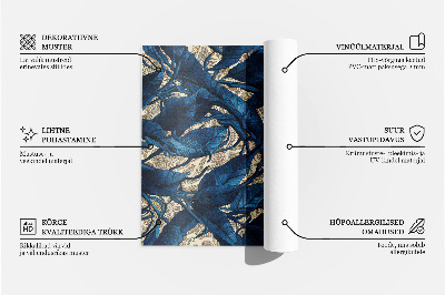 Covor de vinil Talavera albastru închis model de epocă frumos