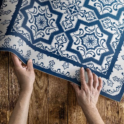 Covor de vinil Țiglă ornamentată în stil portughez