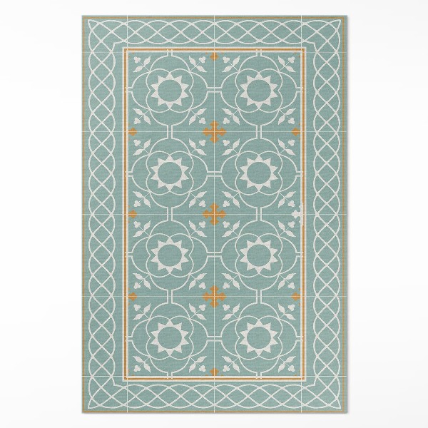 Covor de vinil acasă Vintage simetrie țiglă decorativă
