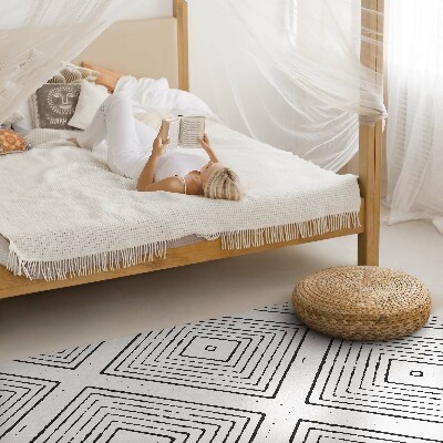 Covor interior din vinil Pătrate regulate model boho