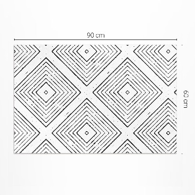 Covor interior din vinil Pătrate regulate model boho