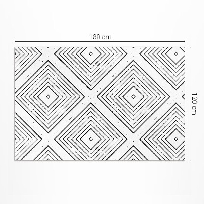 Covor interior din vinil Pătrate regulate model boho