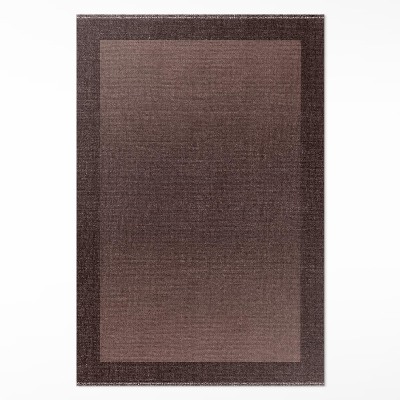 Covor de vinil Cadru maro model clasic de țesătură
