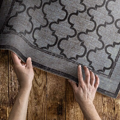 Covor de vinil Imitație de țesătură decorativă în stil marocan