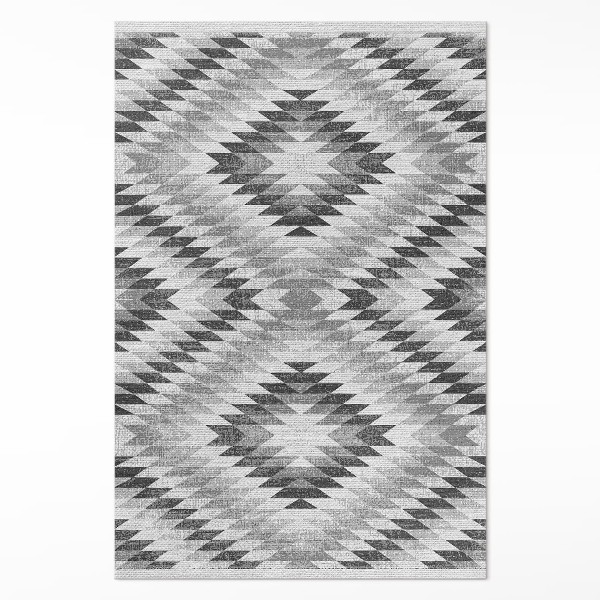 Covor de vinil Model geometric gri imitare țesătură
