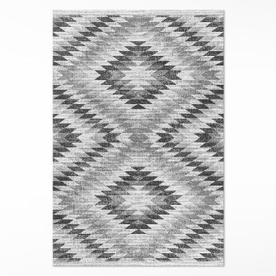 Covor de vinil Model geometric gri imitare țesătură