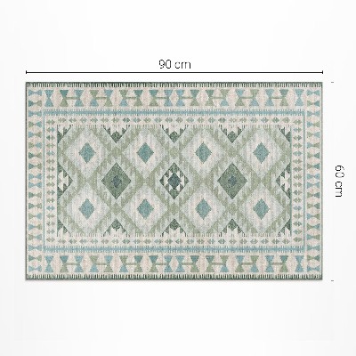 Covor de vinil Diamante verzi imitație țesătură