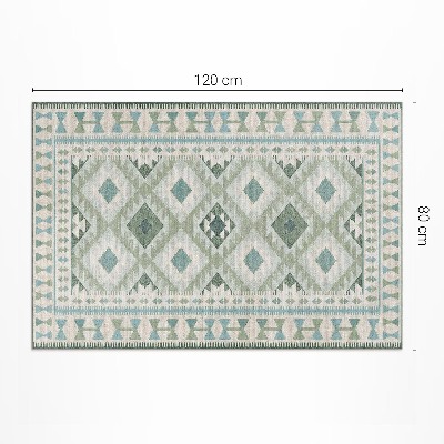 Covor de vinil Diamante verzi imitație țesătură