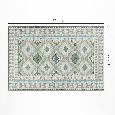 Covor de vinil Diamante verzi imitație țesătură
