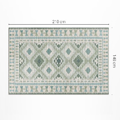 Covor de vinil Diamante verzi imitație țesătură