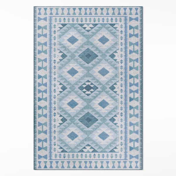 Covor interior din vinil Diamante albastre imitație țesătură